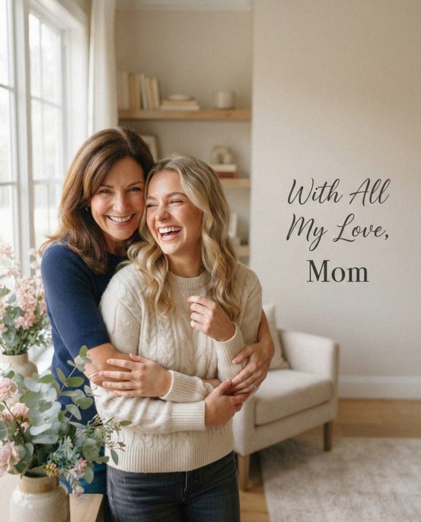 National Daughters Day message reading “With All My Love