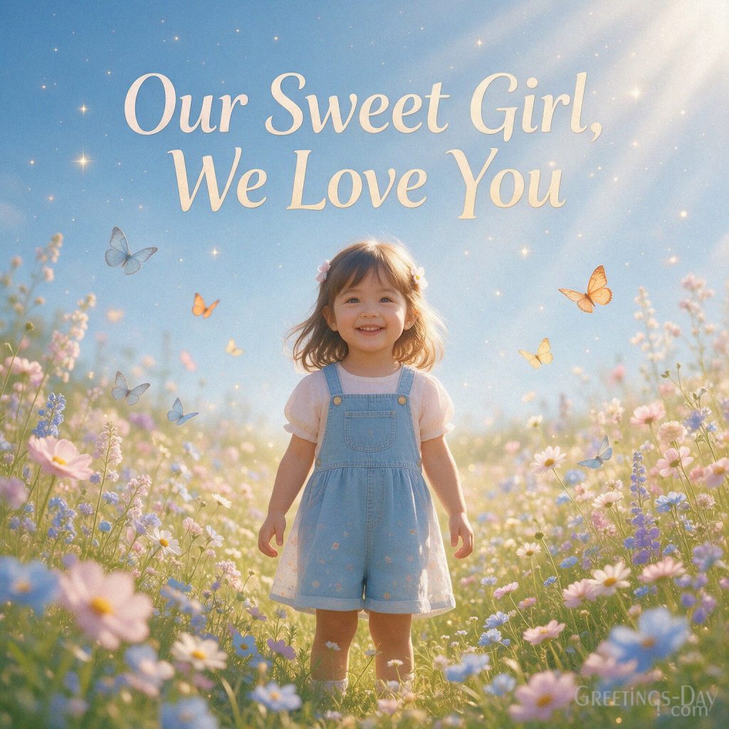 Sweet daughter message reading “Our Sweet Girl
