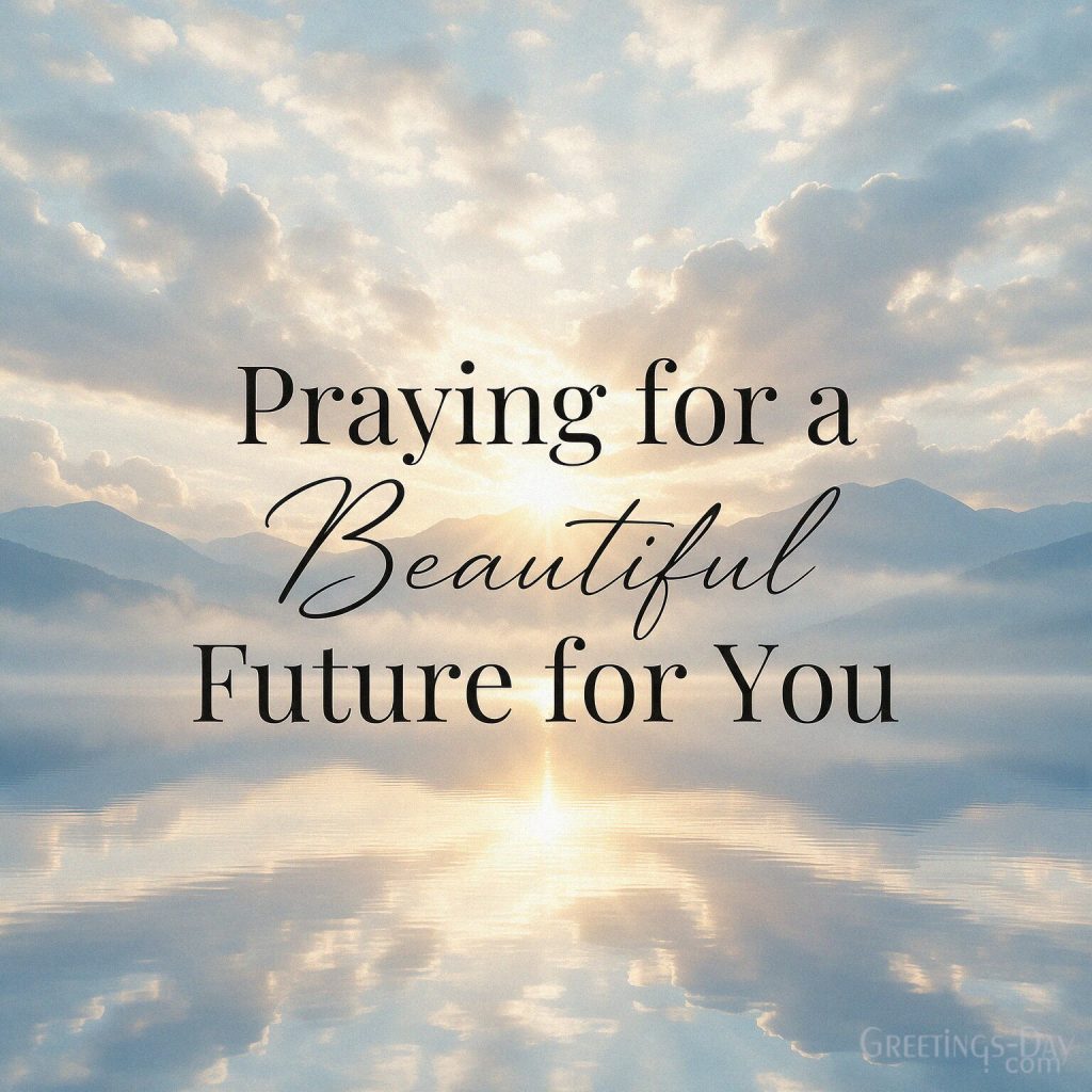 National Sons Day prayer image saying Praying for a Beautiful Future for You with the text 