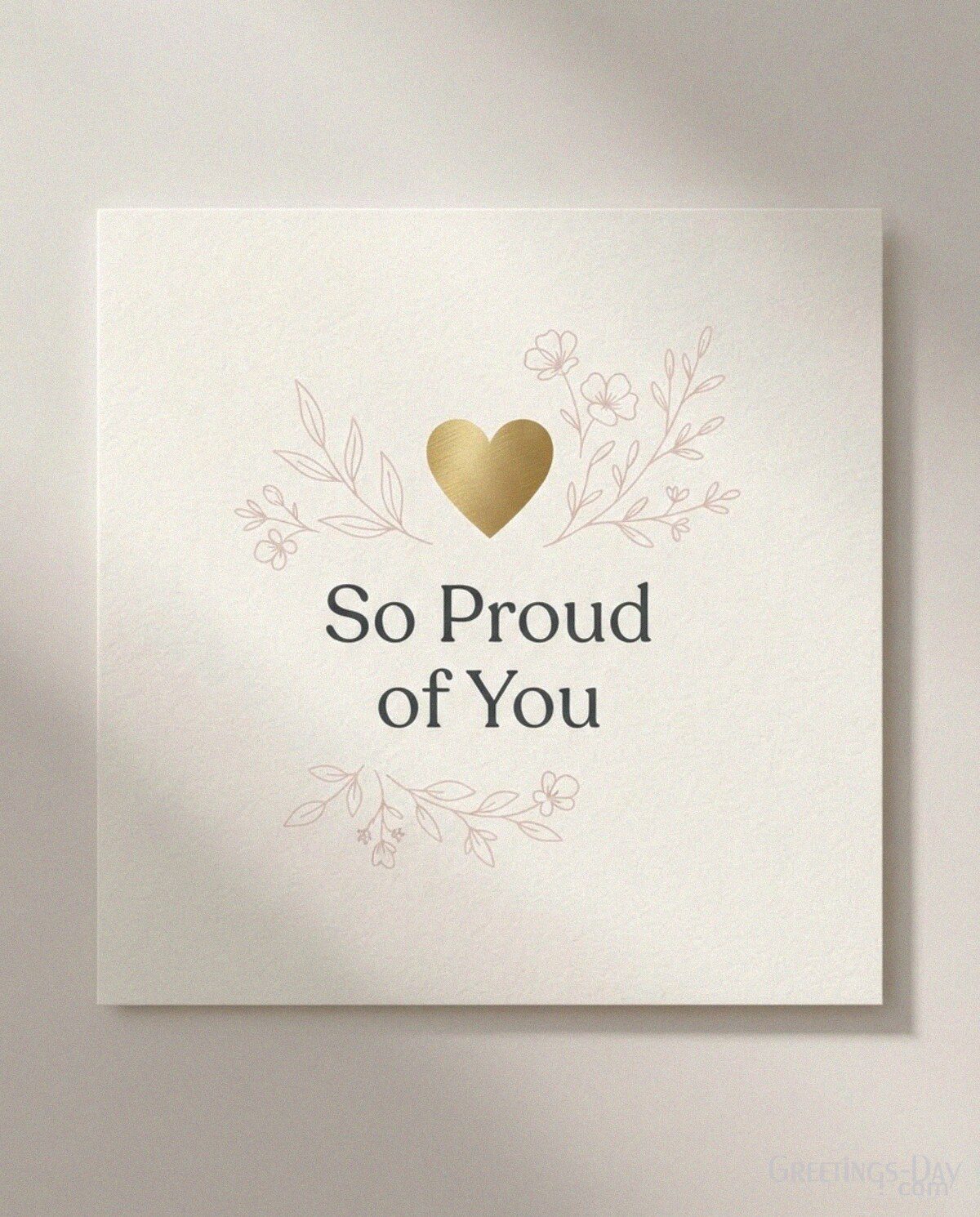 So Proud of You, Daughter