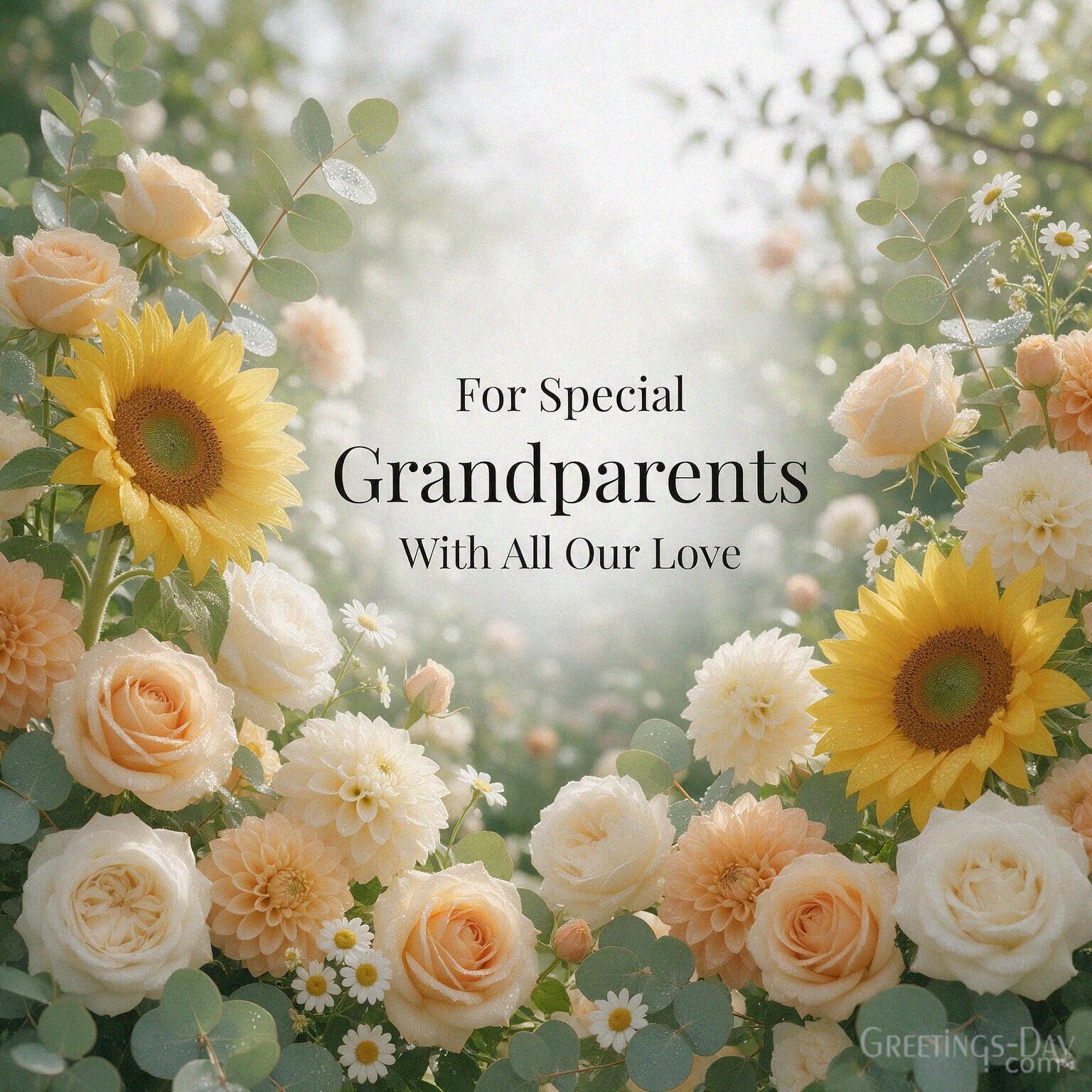 For Special Grandparents With All Our Love