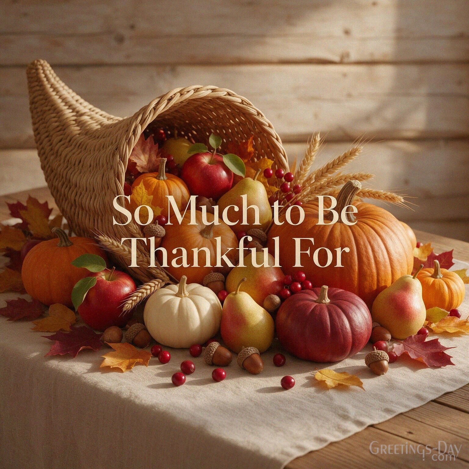 So Much to Be Thankful For