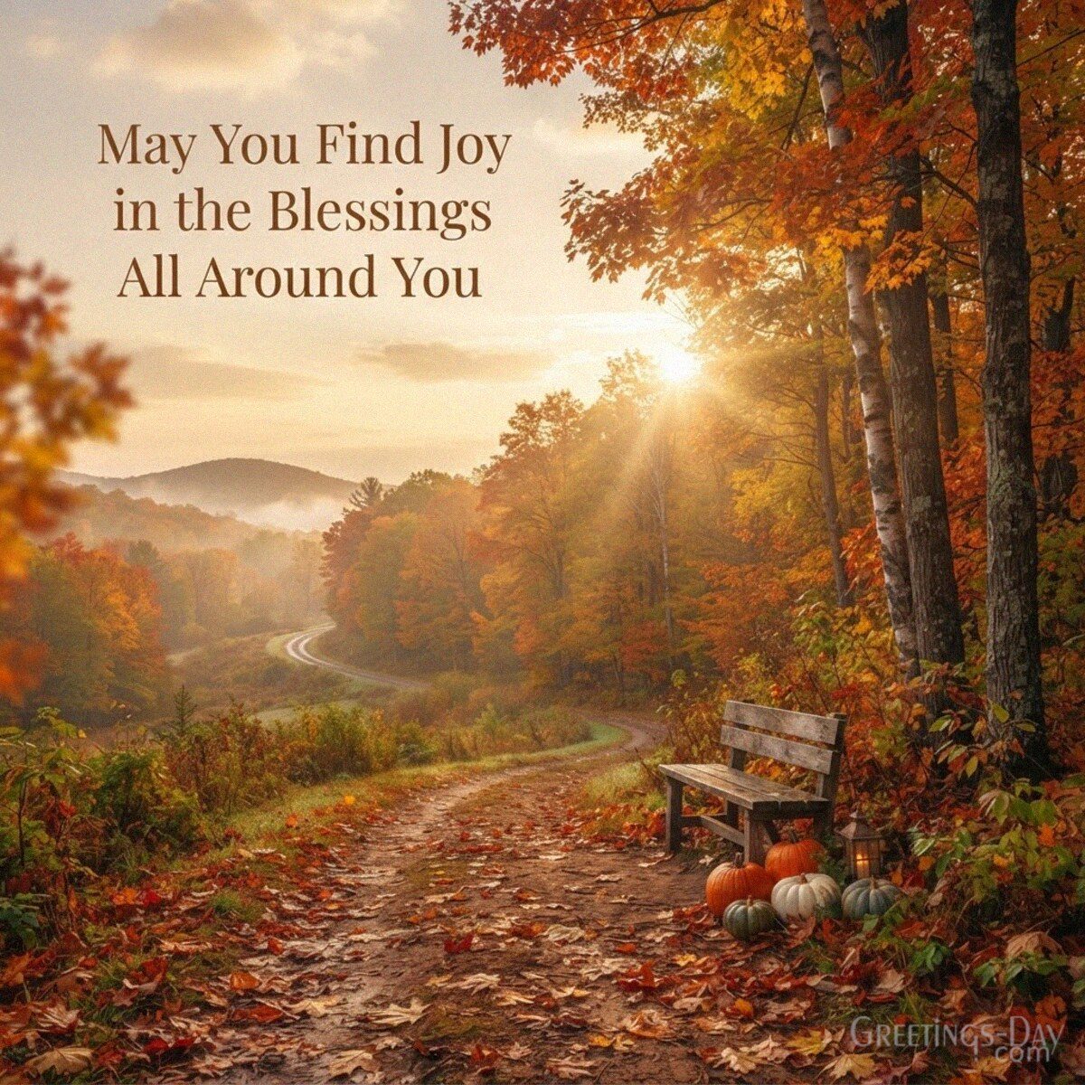 May You Find Joy in the Blessings All Around You