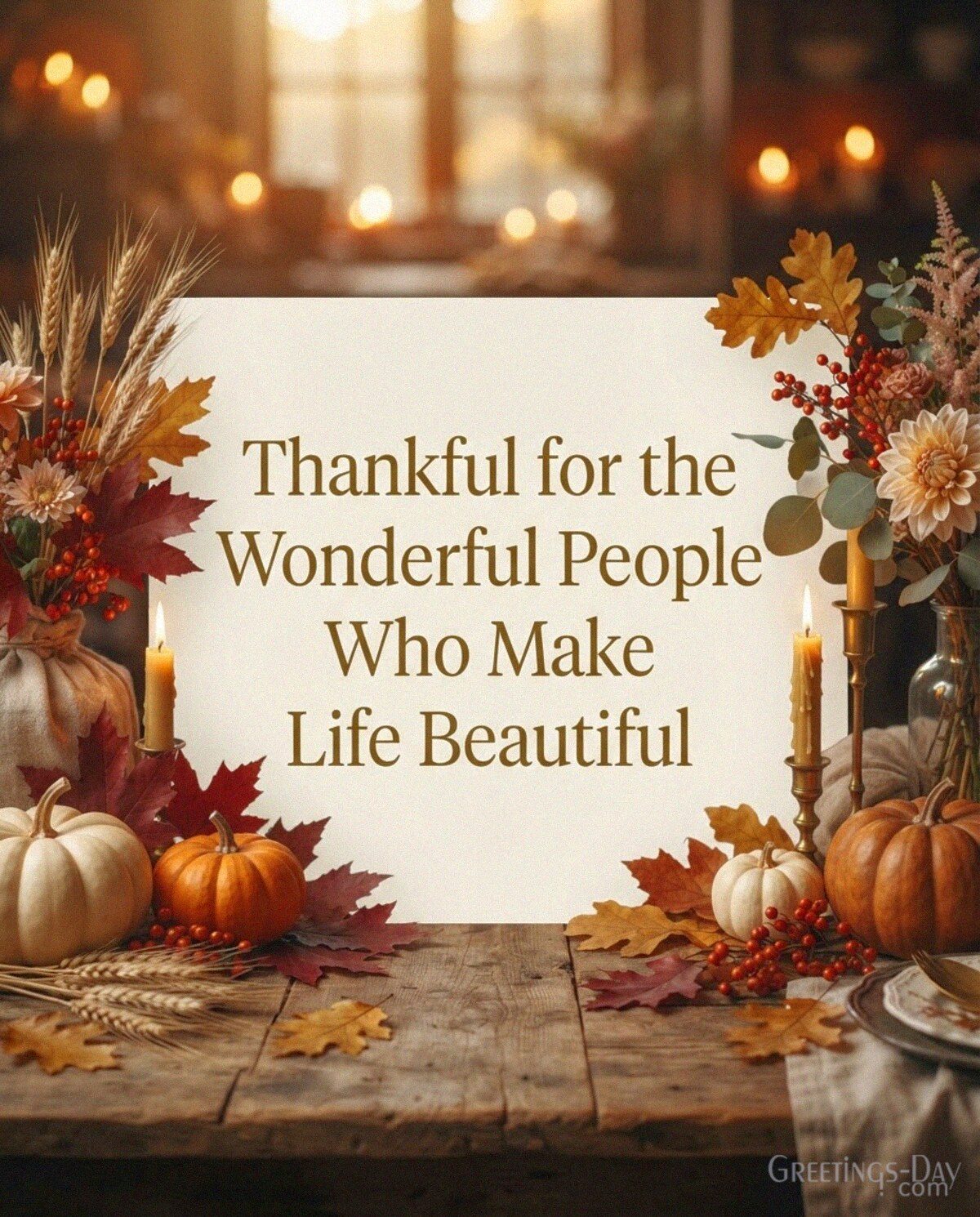 Thankful for the Wonderful People Who Make Life Beautiful