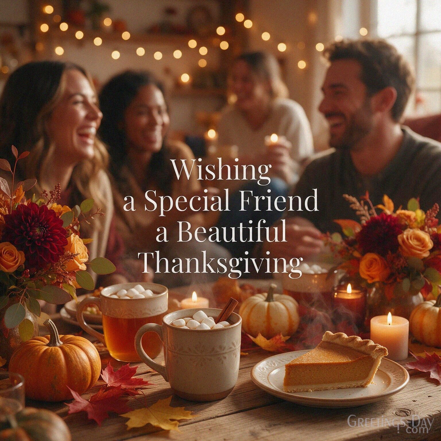 Wishing a Special Friend a Beautiful Thanksgiving
