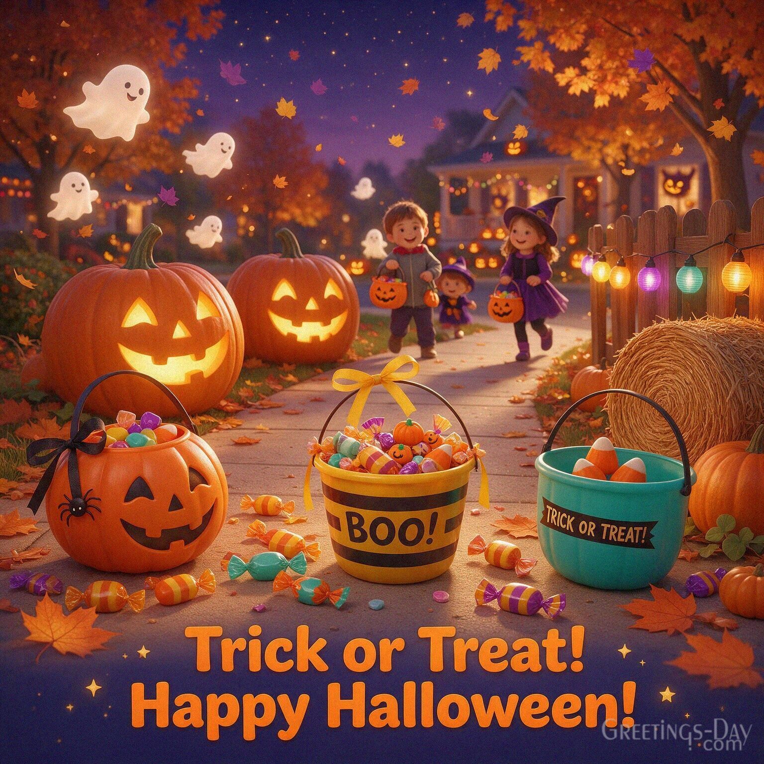 Trick or Treat and Happy Halloween