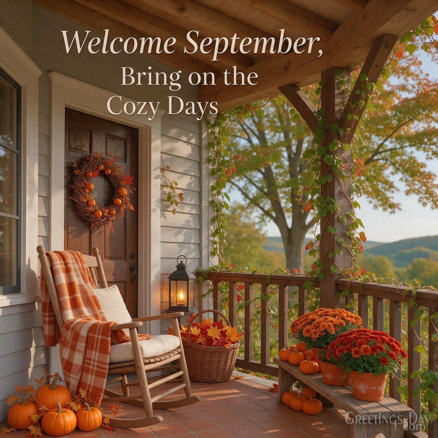 Welcome September, Bring on the Cozy Days