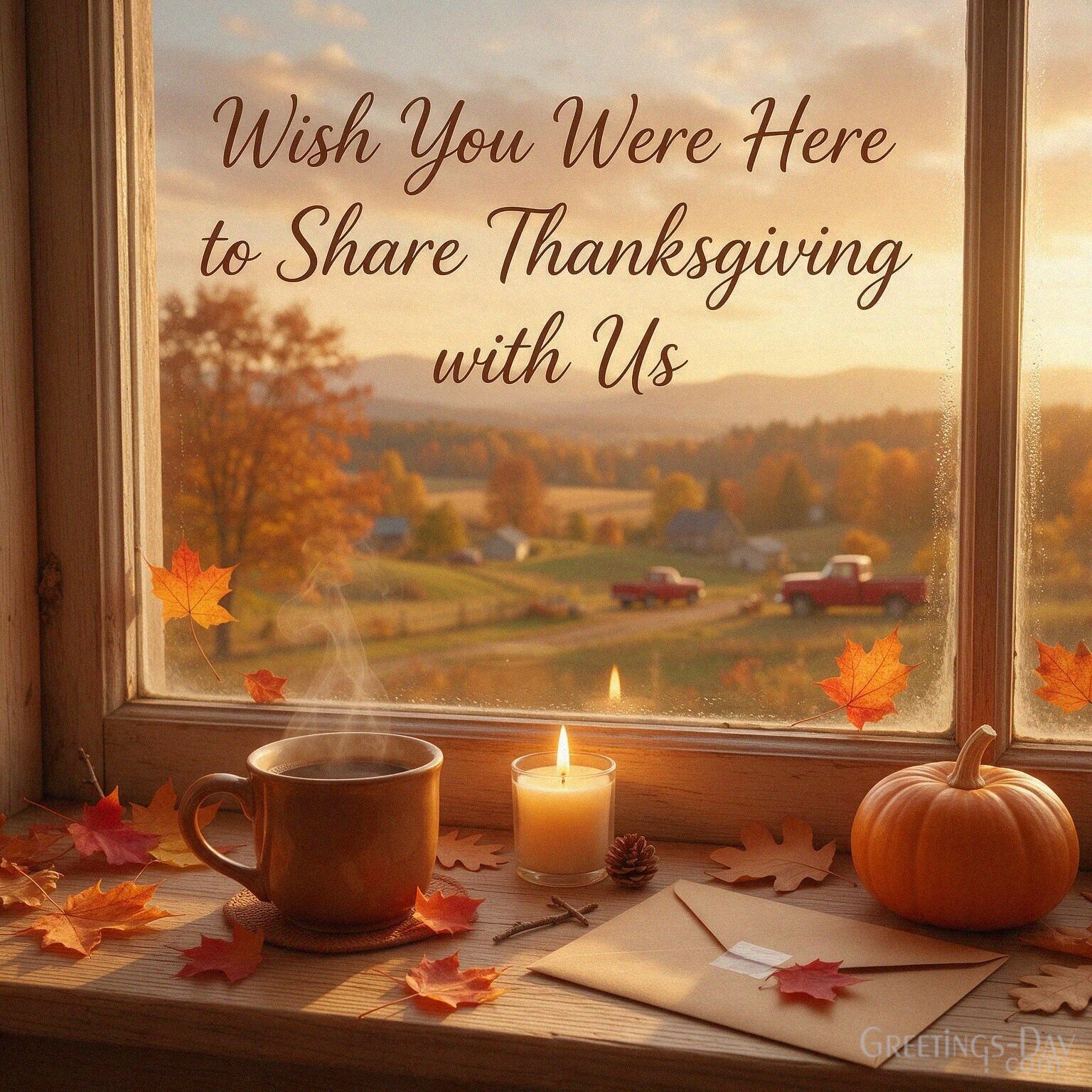 Wish You Were Here to Share Thanksgiving with Us