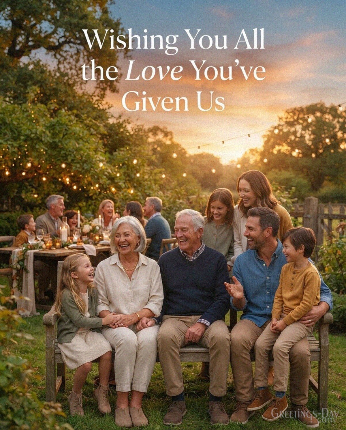 Wishing You All the Love You’ve Given Us