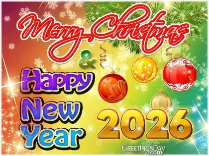 Happy Holidays! Christmas and Happy New Year 2026