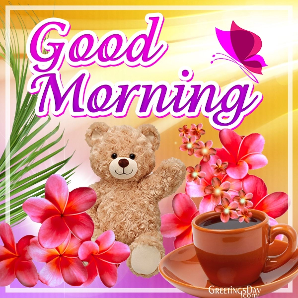 good morning cute card