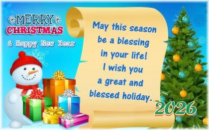Warm Wishes Of Christmas & Holidays