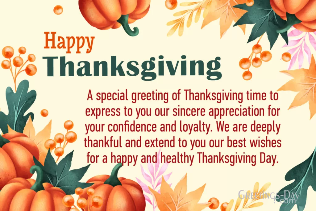 Happy Thanksgiving Wishes