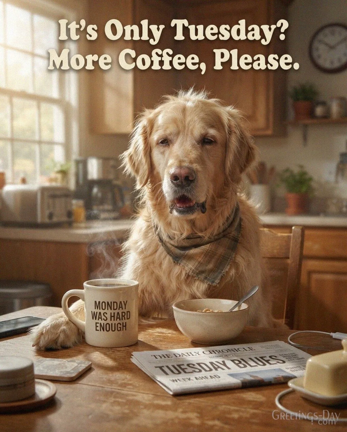 It’s Only Tuesday? More Coffee, Please.