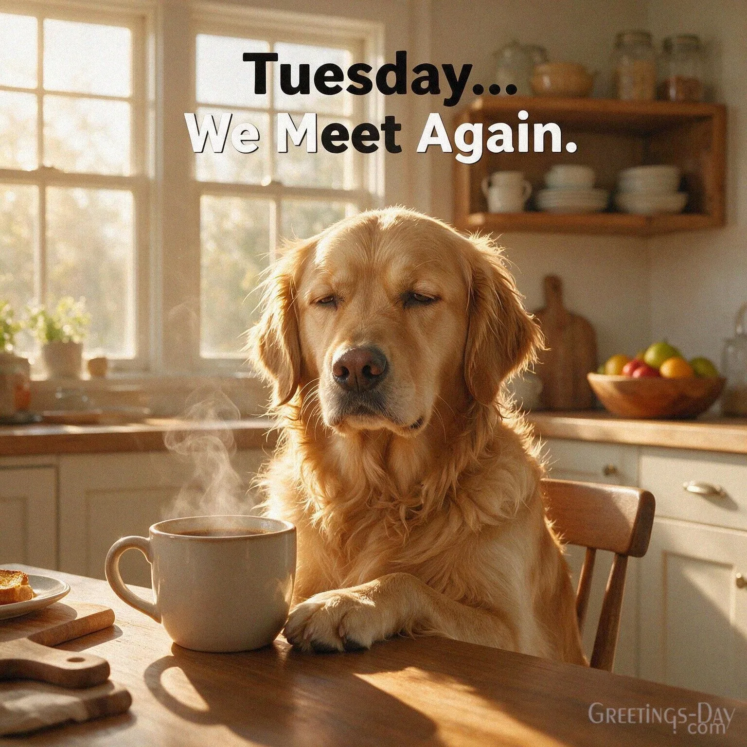Tuesday… We Meet Again